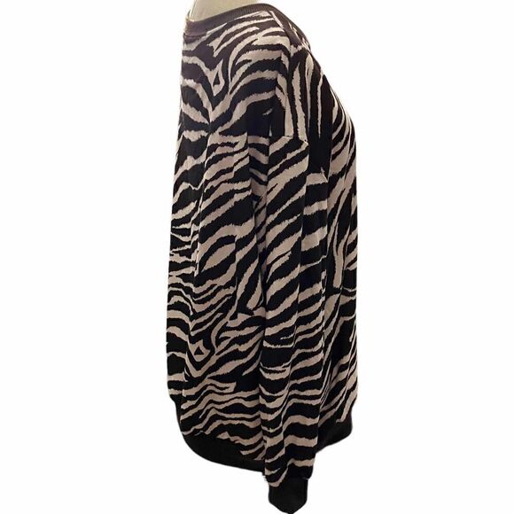 SHEIN Tiger-stripe Sweatshirt / SZ: L (40-42) EUC - Picture 3 of 5